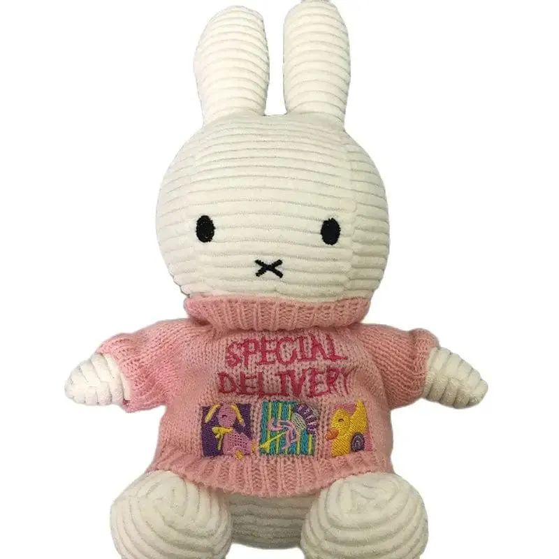 Niedliche Puppe Rag Baby Geschenk Kaninchen Puppe Spielzeug Kinder Schlafen Rückenkissen Niedliches Stoffhäschen Baby Begleitpuppe Begleiter Beschwichtigen Spielzeug