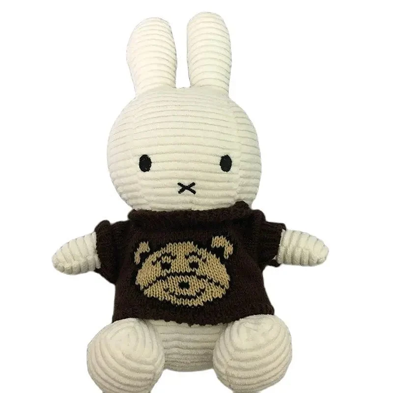 Niedliche Puppe Rag Baby Geschenk Kaninchen Puppe Spielzeug Kinder Schlafen Rückenkissen Niedliches Stoffhäschen Baby Begleitpuppe Begleiter Beschwichtigen Spielzeug