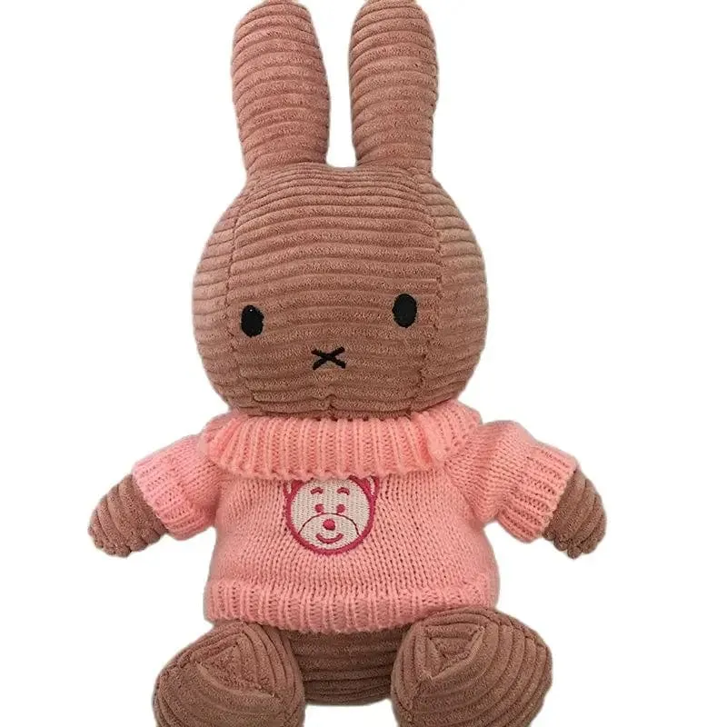 Niedliche Puppe Rag Baby Geschenk Kaninchen Puppe Spielzeug Kinder Schlafen Rückenkissen Niedliches Stoffhäschen Baby Begleitpuppe Begleiter Beschwichtigen Spielzeug