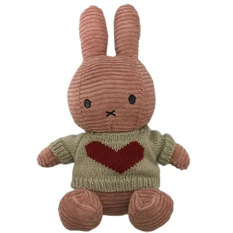 Niedliche Puppe Rag Baby Geschenk Kaninchen Puppe Spielzeug Kinder Schlafen Rückenkissen Niedliches Stoffhäschen Baby Begleitpuppe Begleiter Beschwichtigen Spielzeug