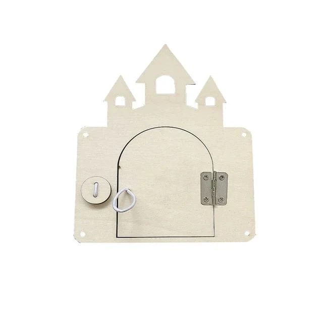 Busy Board DIY Uhr Spielzeug Baby Sensorischen Montessori Sensorischen Spielzeug Busyboard Kognitive Aktivität Bord Zubehör Teil Für Kinder