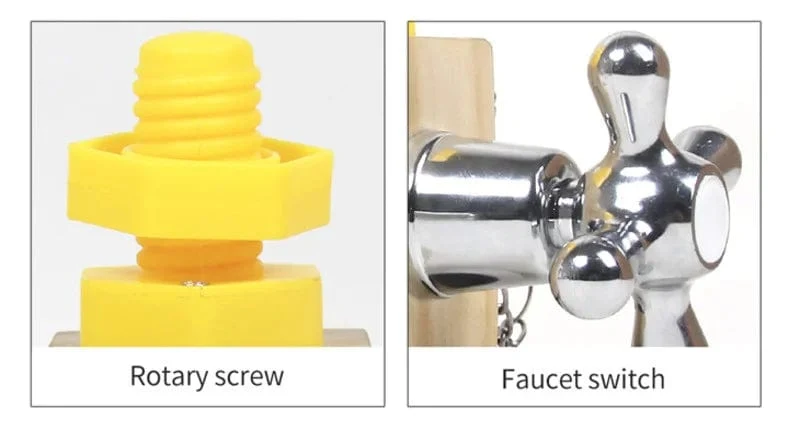 Kinder-Beschäftigungswürfel, Holz-Beschäftigungsblock, Montessori-Lernspielzeug, praktisches Training der Greiffähigkeit, Lock-Box, Kinder, frühes Lernen