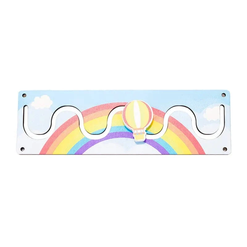 DIY Montessori Beschäftigt Bord Holz Zubehör Hand Gezogen Rad Getriebe Trommel Auto Bord Burg Früh Pädagogisches Spielzeug Für Childre Geschenk
