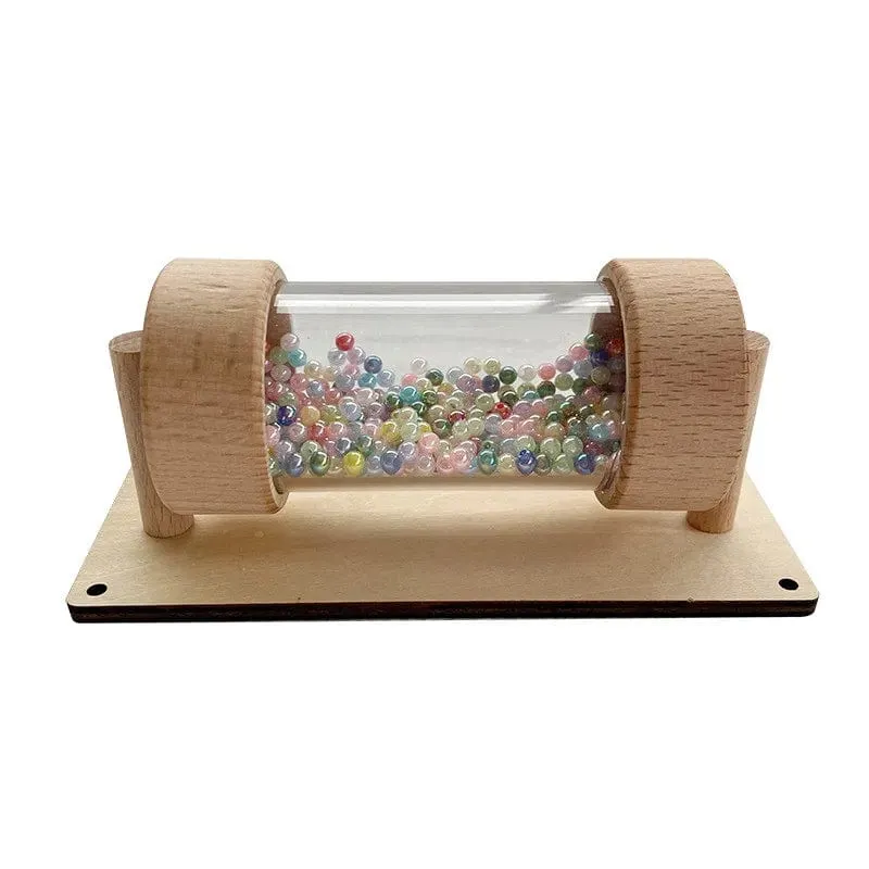 DIY Montessori Beschäftigt Bord Holz Zubehör Hand Gezogen Rad Getriebe Trommel Auto Bord Burg Früh Pädagogisches Spielzeug Für Childre Geschenk