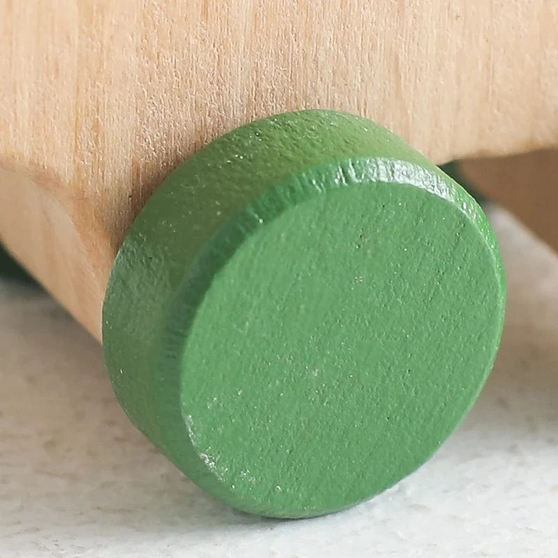Holz Baby Auto Spielzeug Buche Holz Dinosaurier Cartoon Auto Beißring Pädagogisches Montessori Spielzeug Für Kinder Zahnen Baby Spielzeug