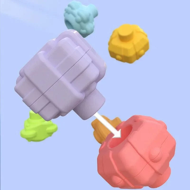 Bunte Formblöcke Sortierspiel Baby Montessori Lernen Pädagogisches Spielzeug für Kinder Bebe Geburt Inny Baby Et éducation Geschenk