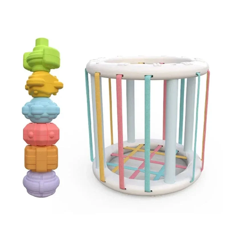 Bunte Formblöcke Sortierspiel Baby Montessori Lernen Pädagogisches Spielzeug für Kinder Bebe Geburt Inny Baby Et éducation Geschenk