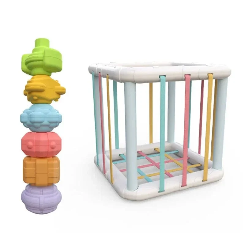 Bunte Formblöcke Sortierspiel Baby Montessori Lernen Pädagogisches Spielzeug für Kinder Bebe Geburt Inny Baby Et éducation Geschenk