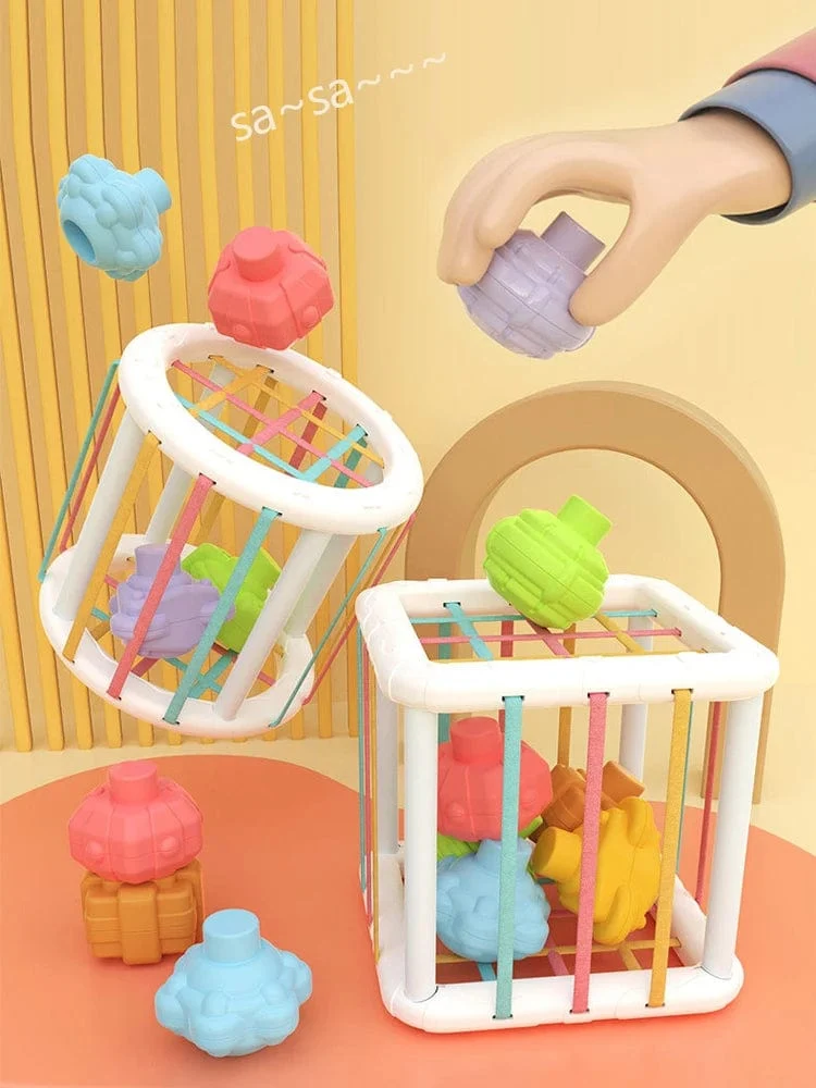 Bunte Formblöcke Sortierspiel Baby Montessori Lernen Pädagogisches Spielzeug für Kinder Bebe Geburt Inny Baby Et éducation Geschenk