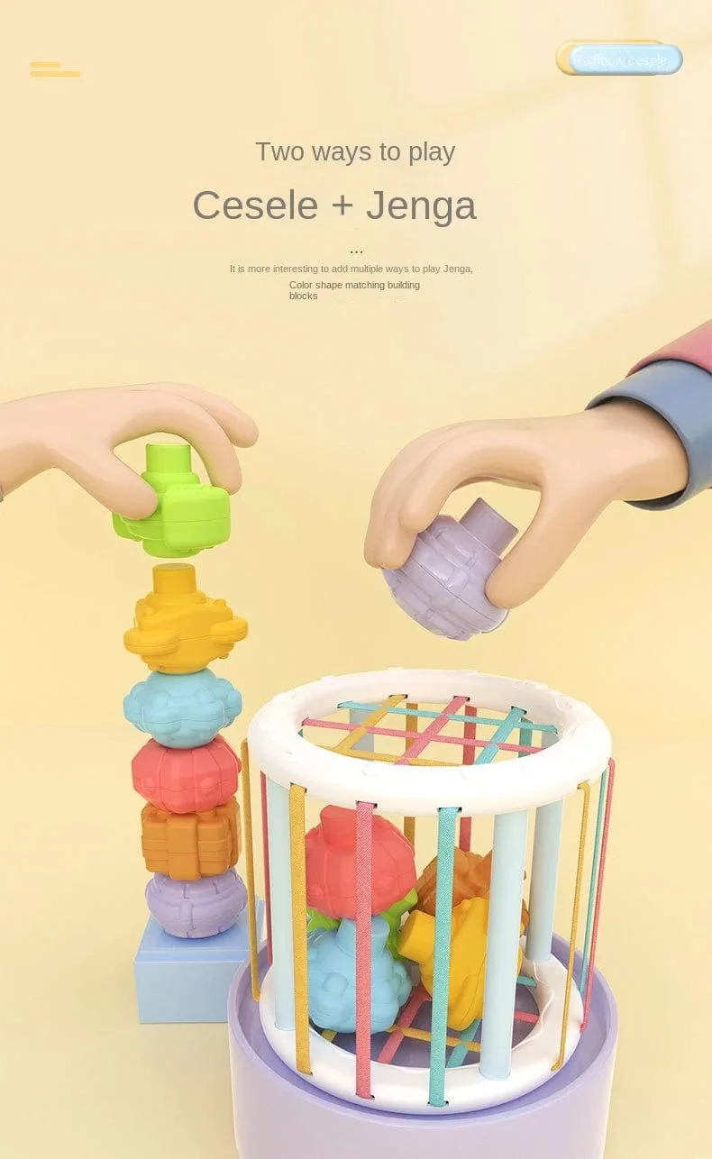 Bunte Formblöcke Sortierspiel Baby Montessori Lernen Pädagogisches Spielzeug für Kinder Bebe Geburt Inny Baby Et éducation Geschenk
