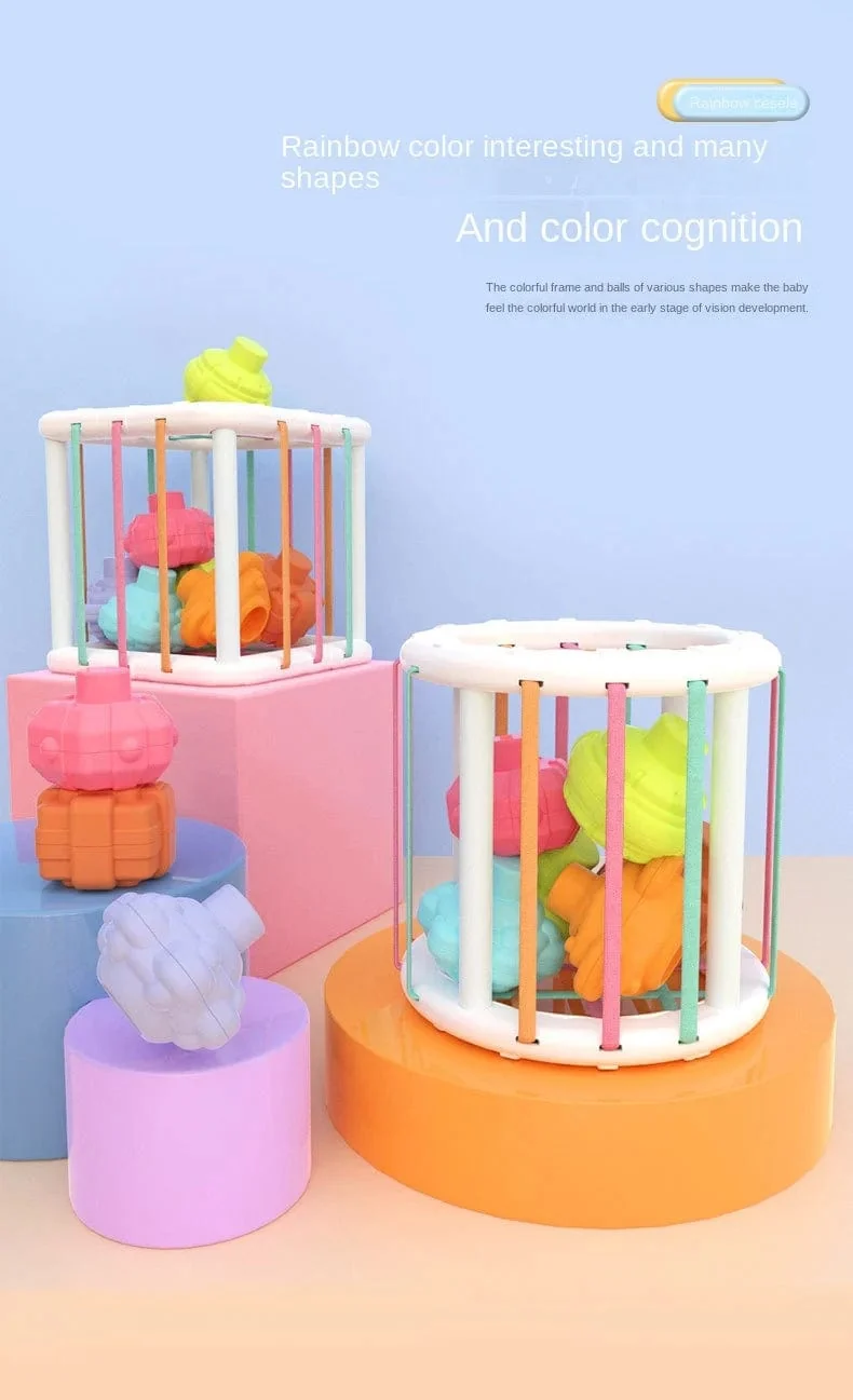 Bunte Formblöcke Sortierspiel Baby Montessori Lernen Pädagogisches Spielzeug für Kinder Bebe Geburt Inny Baby Et éducation Geschenk
