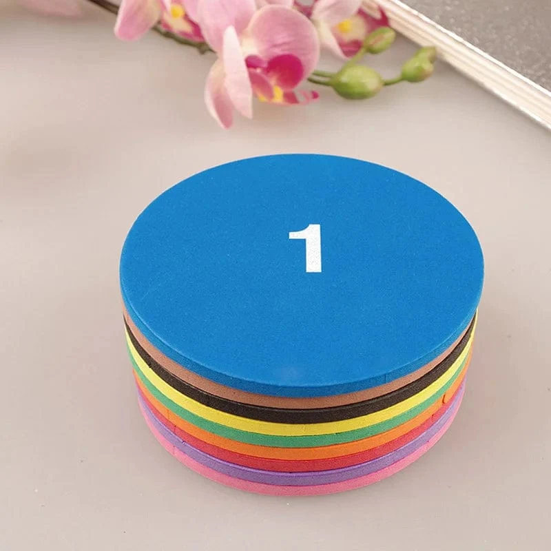 51-teiliges Mathematik-Lehrmittel für Brüche, EVA, rundes Instrument, Montessori-Spielzeug für Kinder, frühe pädagogische Mathematikentwicklung, STEM-Spielzeug, Geschenke