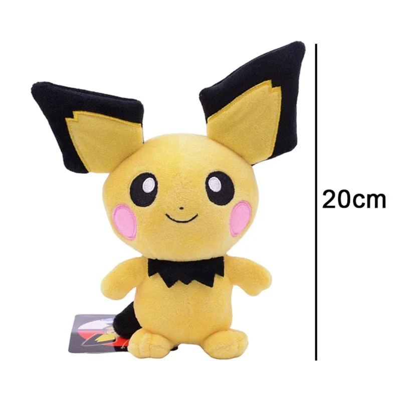 20cm Kawaii Pichu Pikachu Plüsch Puppe Pokemon Peluche Stofftier Elf Ornamente Geschenk für Kinder