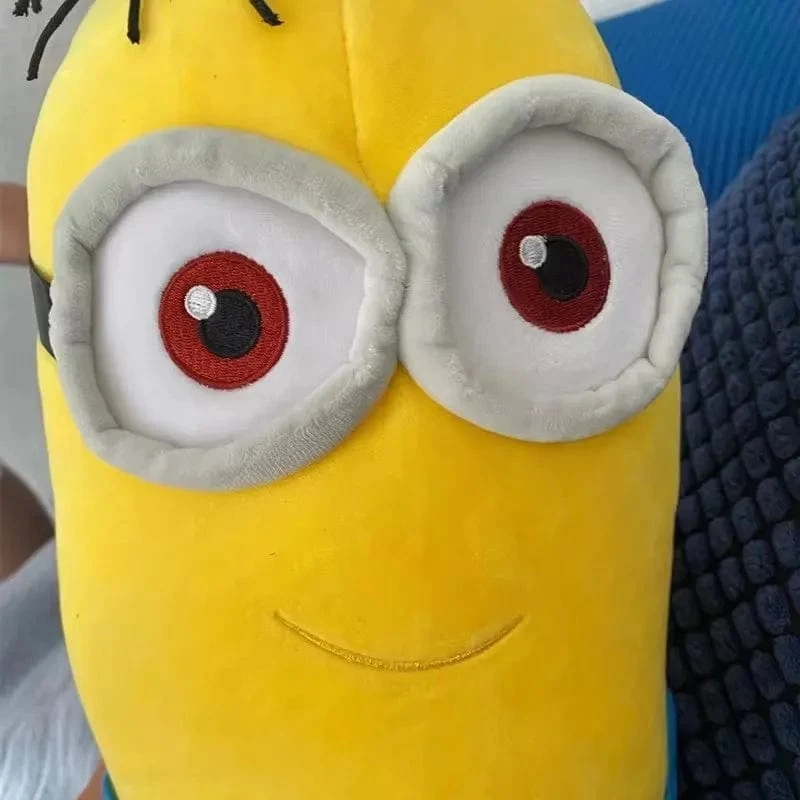 Niedliche Minions-Filmfiguren, gelbe Plüschtiere, Bob Stuart in Jeans, weiche Puppen, Spielzeug & Hobbys, Weihnachts- und Geburtstagsgeschenk, 1 Stück