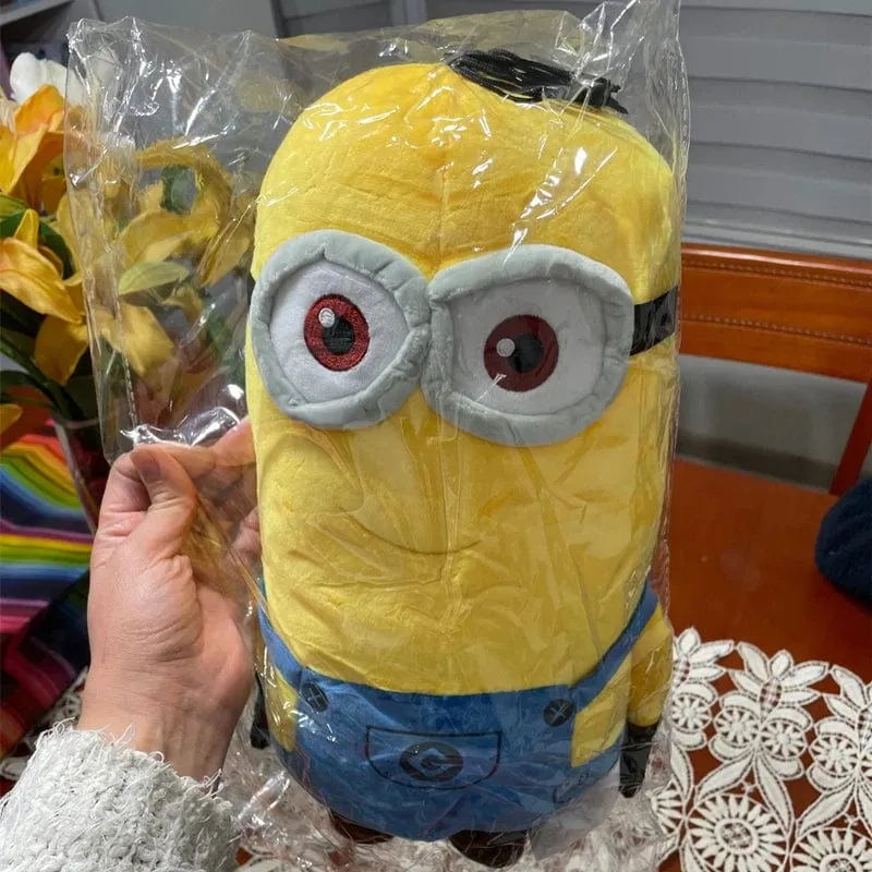 Niedliche Minions-Filmfiguren, gelbe Plüschtiere, Bob Stuart in Jeans, weiche Puppen, Spielzeug & Hobbys, Weihnachts- und Geburtstagsgeschenk, 1 Stück