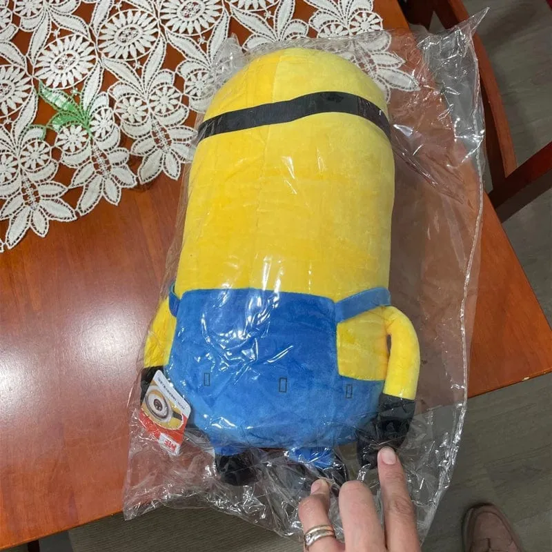 Niedliche Minions-Filmfiguren, gelbe Plüschtiere, Bob Stuart in Jeans, weiche Puppen, Spielzeug & Hobbys, Weihnachts- und Geburtstagsgeschenk, 1 Stück