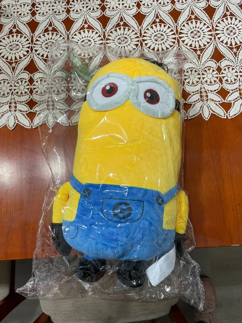 Niedliche Minions-Filmfiguren, gelbe Plüschtiere, Bob Stuart in Jeans, weiche Puppen, Spielzeug & Hobbys, Weihnachts- und Geburtstagsgeschenk, 1 Stück