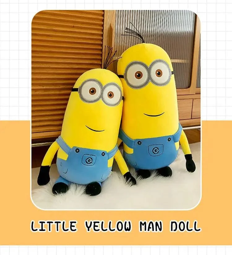 Niedliche Minions-Filmfiguren, gelbe Plüschtiere, Bob Stuart in Jeans, weiche Puppen, Spielzeug & Hobbys, Weihnachts- und Geburtstagsgeschenk, 1 Stück