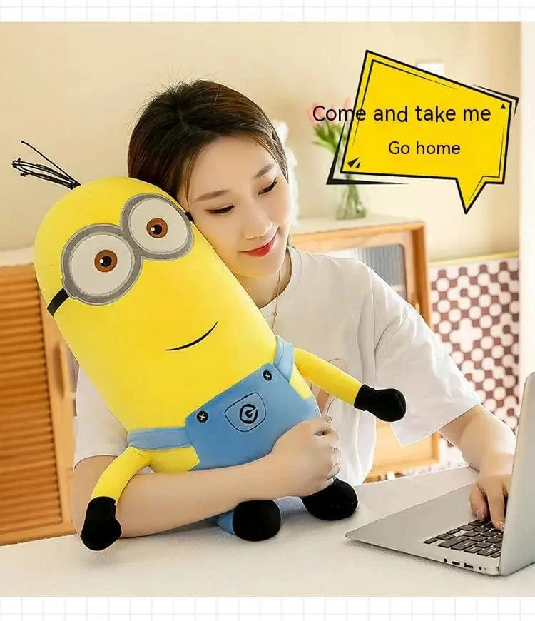 Niedliche Minions-Filmfiguren, gelbe Plüschtiere, Bob Stuart in Jeans, weiche Puppen, Spielzeug & Hobbys, Weihnachts- und Geburtstagsgeschenk, 1 Stück