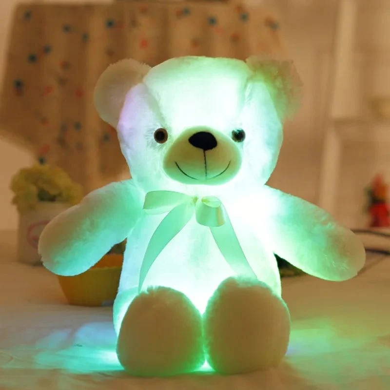 32-75CM Leuchtender kreativer LED-Teddybär Stofftier Plüschtier Bunter leuchtender Teddybär Weihnachtsgeschenk für Kinder