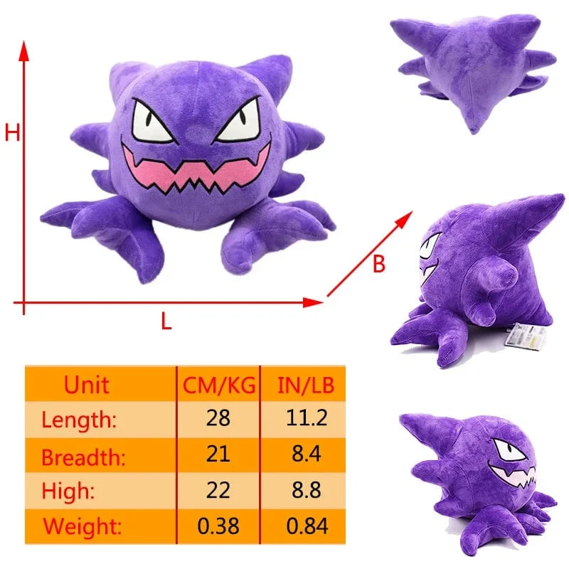 Pokemon Gengar Cosmog Haunter Plüschtier Koffing Gastly Ditto Kawaii Lila Anime Peluche Gefüllte Puppe Weihnachten Souvenir Geschenk