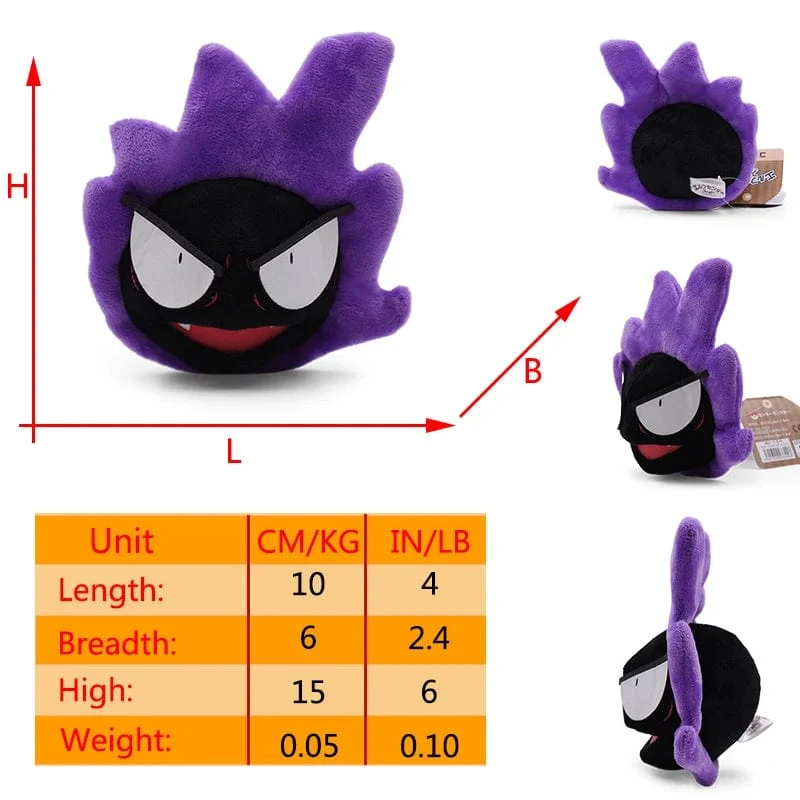 Pokemon Gengar Cosmog Haunter Plüschtier Koffing Gastly Ditto Kawaii Lila Anime Peluche Gefüllte Puppe Weihnachten Souvenir Geschenk