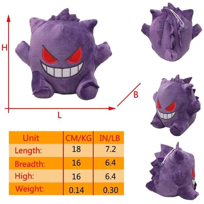 Pokemon Gengar Cosmog Haunter Plüschtier Koffing Gastly Ditto Kawaii Lila Anime Peluche Gefüllte Puppe Weihnachten Souvenir Geschenk