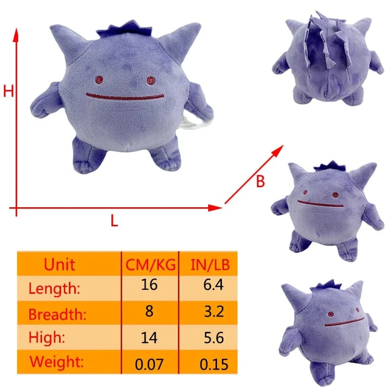Pokemon Gengar Cosmog Haunter Plüschtier Koffing Gastly Ditto Kawaii Lila Anime Peluche Gefüllte Puppe Weihnachten Souvenir Geschenk