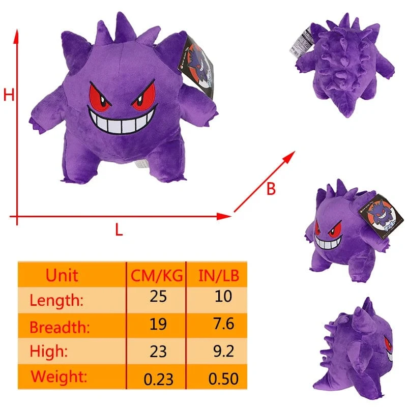 Pokemon Gengar Cosmog Haunter Plüschtier Koffing Gastly Ditto Kawaii Lila Anime Peluche Gefüllte Puppe Weihnachten Souvenir Geschenk
