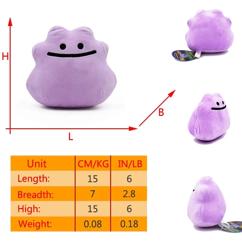 Pokemon Gengar Cosmog Haunter Plüschtier Koffing Gastly Ditto Kawaii Lila Anime Peluche Gefüllte Puppe Weihnachten Souvenir Geschenk