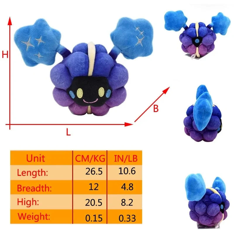 Pokemon Gengar Cosmog Haunter Plüschtier Koffing Gastly Ditto Kawaii Lila Anime Peluche Gefüllte Puppe Weihnachten Souvenir Geschenk