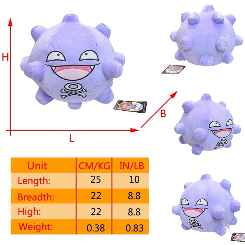 Pokemon Gengar Cosmog Haunter Plüschtier Koffing Gastly Ditto Kawaii Lila Anime Peluche Gefüllte Puppe Weihnachten Souvenir Geschenk