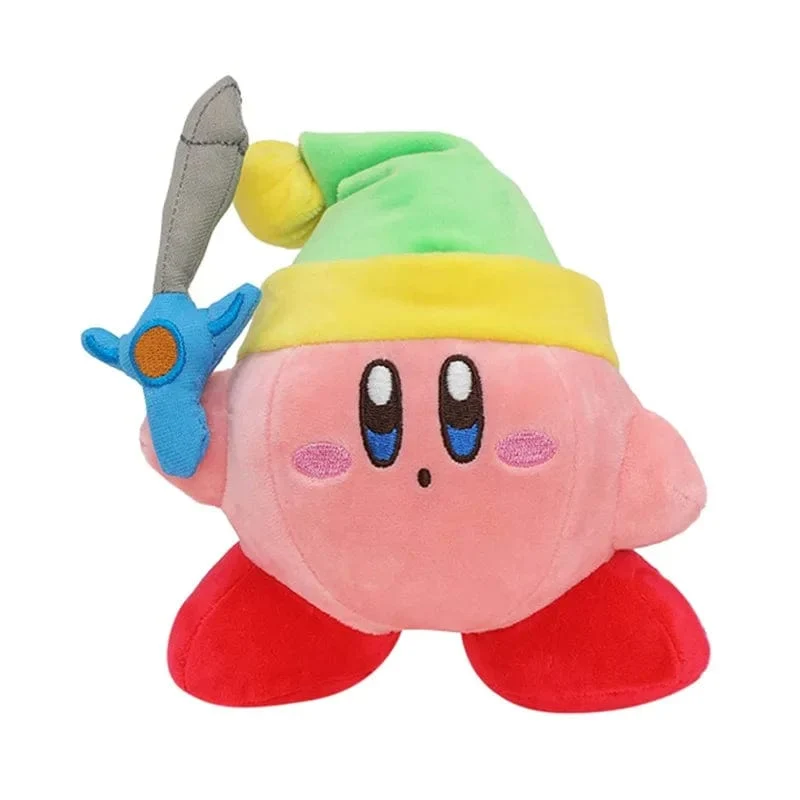 Kawaii Anime Star Kirby Schwert Kirby Weiches Plüschtier für Kinder Hochwertige Cartoon-Puppen Tolles Geburtstagsgeschenk für Kinder