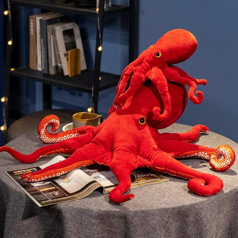 40 cm 75 cm Lebensechte Octopus Plüsch Spielzeug Gefüllte Simulation Meer Tier Plüsch Spielzeug Rote Octopus Puppen & Stofftiere für Kinder Geschenk