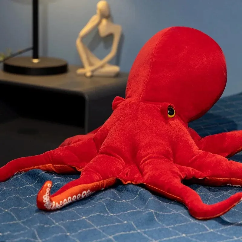 40 cm 75 cm Lebensechte Octopus Plüsch Spielzeug Gefüllte Simulation Meer Tier Plüsch Spielzeug Rote Octopus Puppen & Stofftiere für Kinder Geschenk