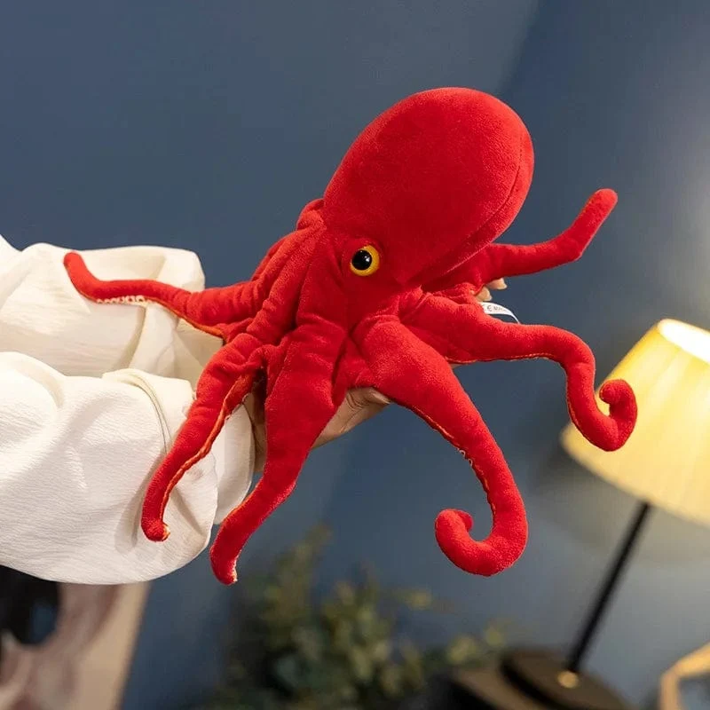 40 cm 75 cm Lebensechte Octopus Plüsch Spielzeug Gefüllte Simulation Meer Tier Plüsch Spielzeug Rote Octopus Puppen & Stofftiere für Kinder Geschenk