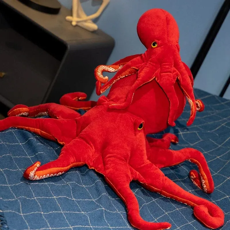 40 cm 75 cm Lebensechte Octopus Plüsch Spielzeug Gefüllte Simulation Meer Tier Plüsch Spielzeug Rote Octopus Puppen & Stofftiere für Kinder Geschenk