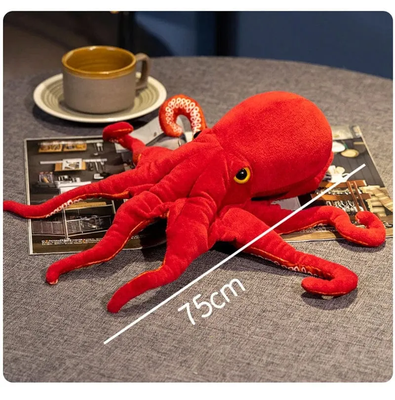 40 cm 75 cm Lebensechte Octopus Plüsch Spielzeug Gefüllte Simulation Meer Tier Plüsch Spielzeug Rote Octopus Puppen & Stofftiere für Kinder Geschenk