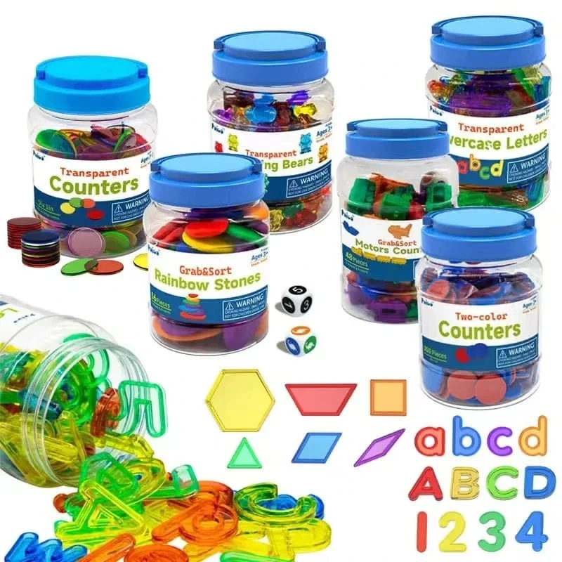 Kinder Bunte Transparente Buchstaben Zahlen Set Sensorischen Licht Tisch Spielzeug Zählen Rechtschreibung Montessori Pädagogisches Mathematik Spielzeug