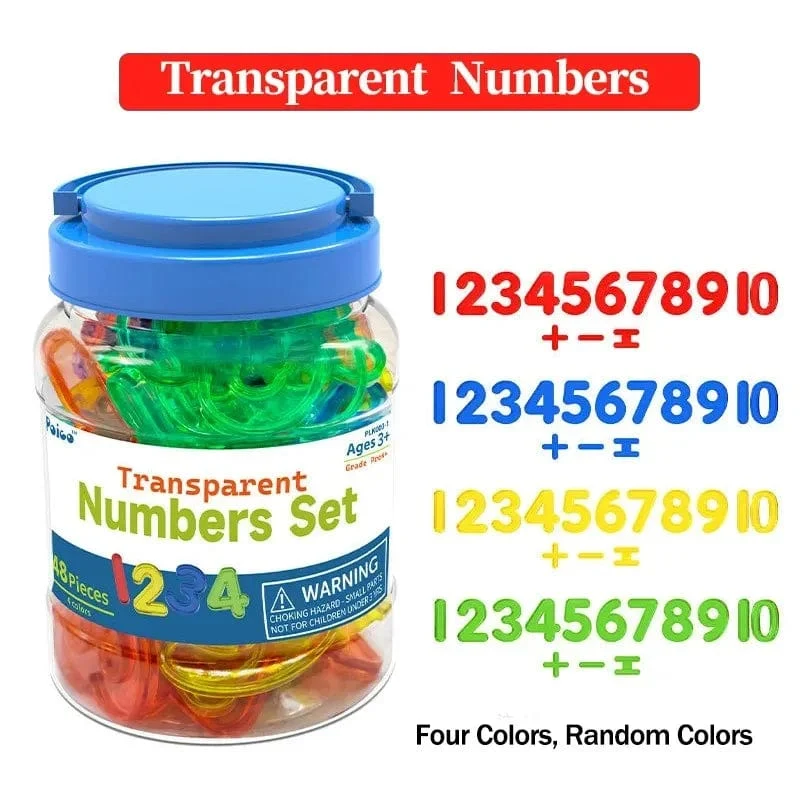Kinder Bunte Transparente Buchstaben Zahlen Set Sensorischen Licht Tisch Spielzeug Zählen Rechtschreibung Montessori Pädagogisches Mathematik Spielzeug