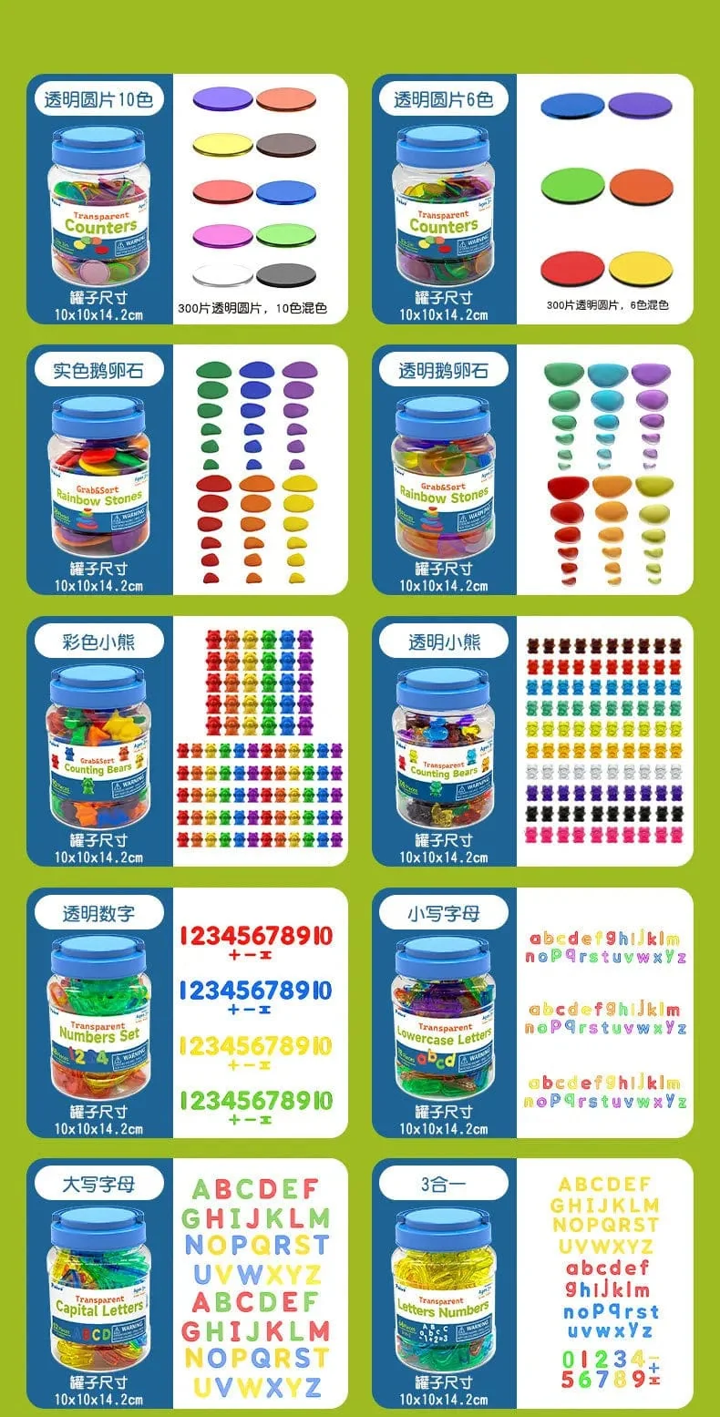 Kinder Bunte Transparente Buchstaben Zahlen Set Sensorischen Licht Tisch Spielzeug Zählen Rechtschreibung Montessori Pädagogisches Mathematik Spielzeug