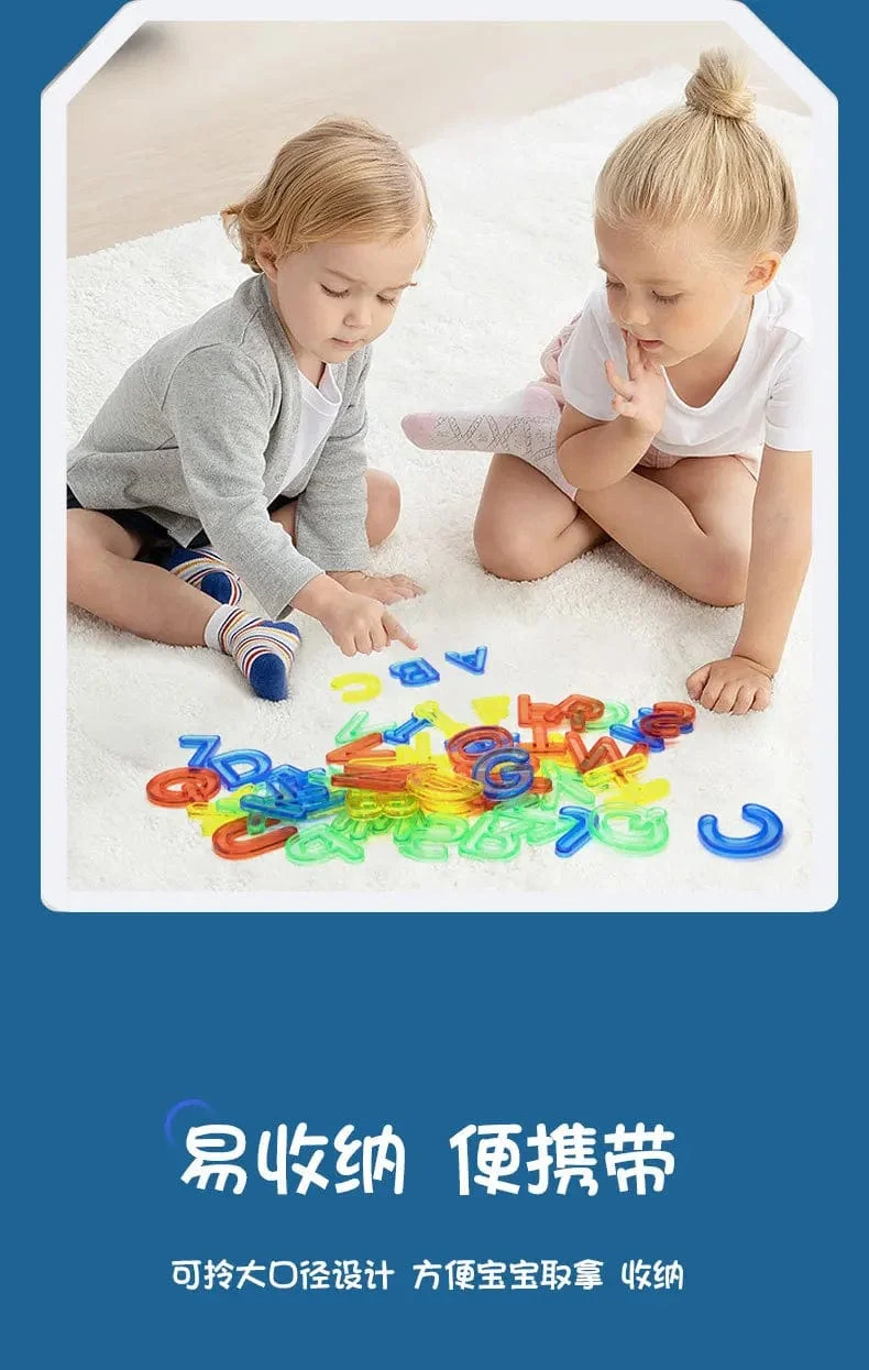 Kinder Bunte Transparente Buchstaben Zahlen Set Sensorischen Licht Tisch Spielzeug Zählen Rechtschreibung Montessori Pädagogisches Mathematik Spielzeug
