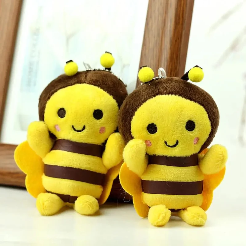 12cm Bee Festival Plüsch Puppe Animation Bee Festival Dekoration Kleine Anhänger Plüsch Tasche Anhänger Plüsch Nette Biene Aktivität Geschenk k1X4