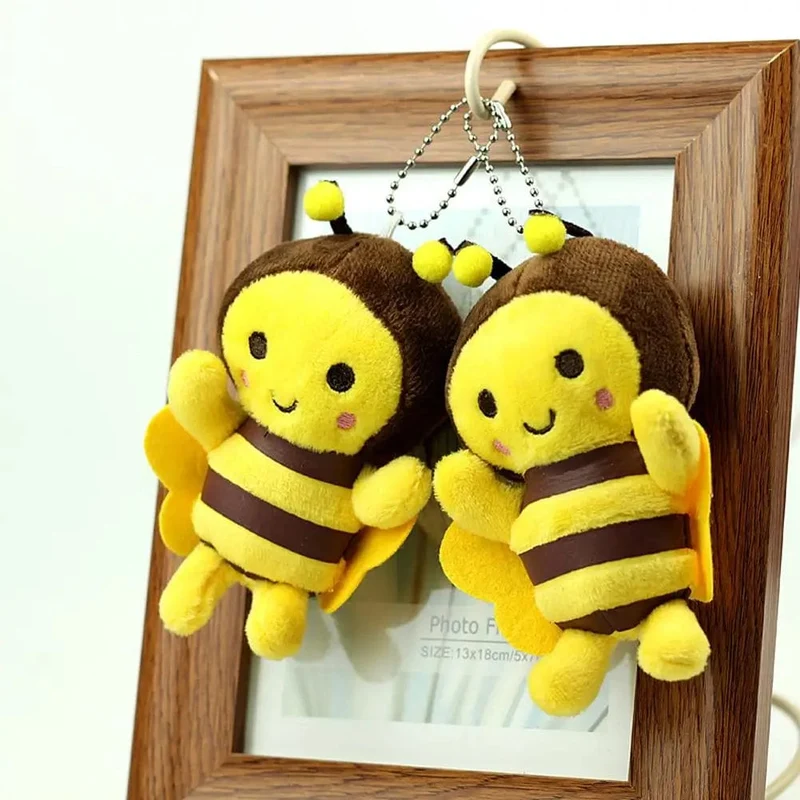12cm Bee Festival Plüsch Puppe Animation Bee Festival Dekoration Kleine Anhänger Plüsch Tasche Anhänger Plüsch Nette Biene Aktivität Geschenk k1X4