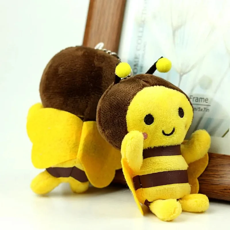12cm Bee Festival Plüsch Puppe Animation Bee Festival Dekoration Kleine Anhänger Plüsch Tasche Anhänger Plüsch Nette Biene Aktivität Geschenk k1X4