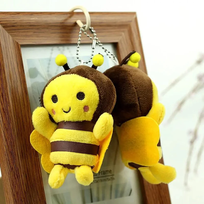 12cm Bee Festival Plüsch Puppe Animation Bee Festival Dekoration Kleine Anhänger Plüsch Tasche Anhänger Plüsch Nette Biene Aktivität Geschenk k1X4