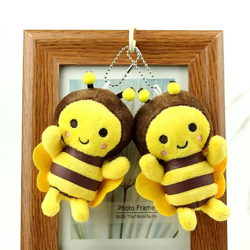12cm Bee Festival Plüsch Puppe Animation Bee Festival Dekoration Kleine Anhänger Plüsch Tasche Anhänger Plüsch Nette Biene Aktivität Geschenk k1X4