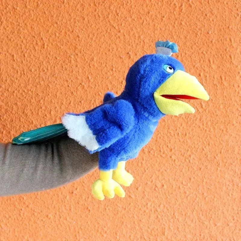 Vogel Weiche Stofftier Puppe Papagei Eule Adler Flamingo Pfau Cosplay Plüsch Puppe Pädagogisches Baby Spielzeug Kawaii Hand Finger Puppe