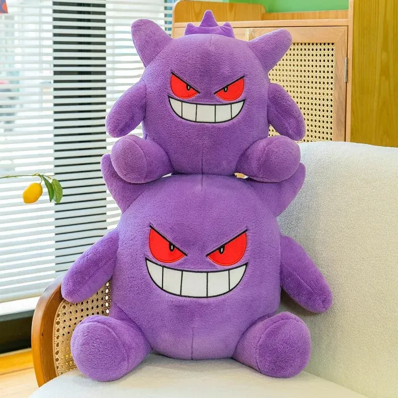 30–65 cm Gengar Peluche Pokemon Plüschtiere Anime Stofftier Puppe Kawaii Gengar Anhänger Clip Weiche Angefüllte Plüschpuppe Geschenk für Kinder