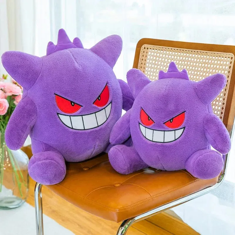30–65 cm Gengar Peluche Pokemon Plüschtiere Anime Stofftier Puppe Kawaii Gengar Anhänger Clip Weiche Angefüllte Plüschpuppe Geschenk für Kinder
